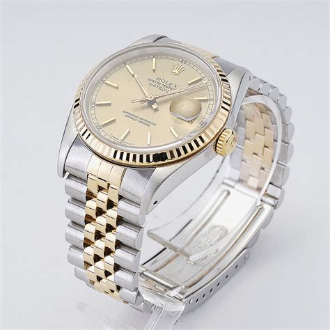 steel and yellow gold rolex datejust 36mm jubilee bracelet